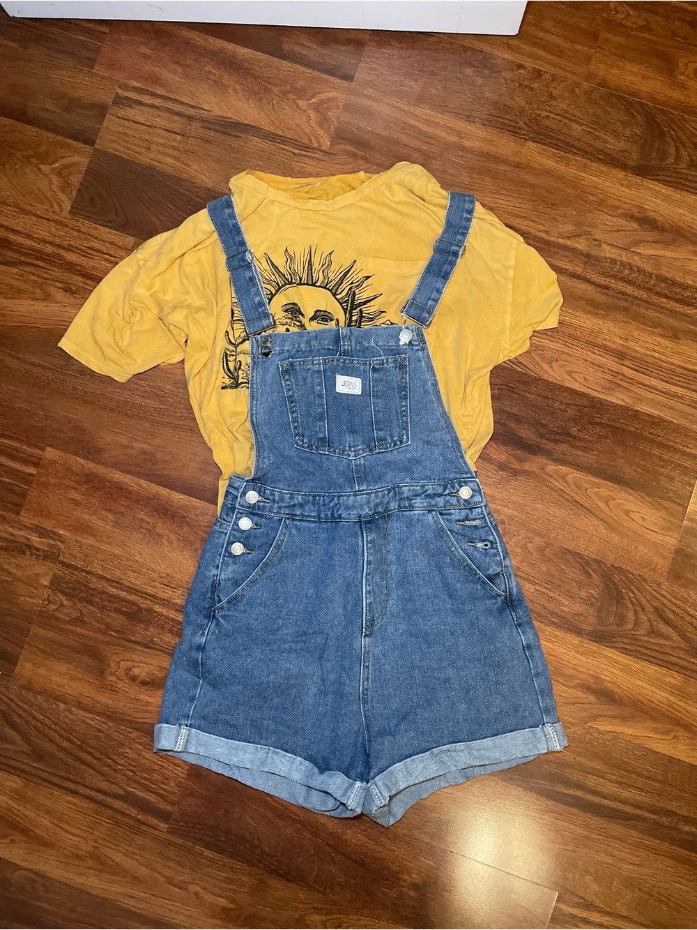 Denim Short Overalls